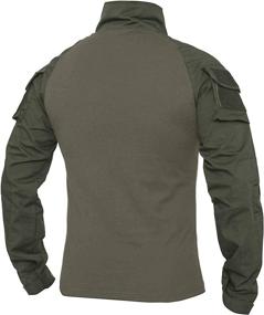 img 3 attached to 🏕️ XKTTAC Hiking Shirts: Tactical Combat Military Shirt with Pockets - 1/4 Zip Long Sleeve