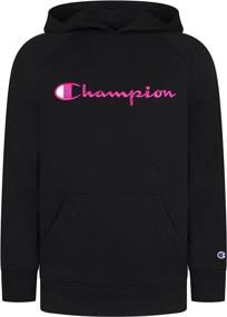 img 4 attached to 👚 Champion Heritage Raspberry Girls' Sweatshirts: Stylish Clothing for Active Girls