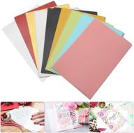 50 colorful translucent vellum transfer paper sheets for inkjet laser 🎨 printers - ideal for art, craft, tracing, printing, copying, sketching, animation, diy projects logo