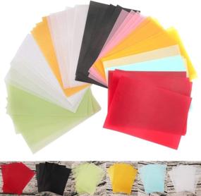 img 2 attached to 50 Colorful Translucent Vellum Transfer Paper Sheets for Inkjet Laser 🎨 Printers - Ideal for Art, Craft, Tracing, Printing, Copying, Sketching, Animation, DIY Projects