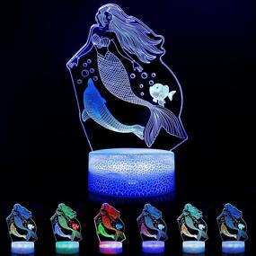 img 4 attached to 🎁 3D Illusion Table Light: Vibrant LED Night Lights with 7 Color Changes, USB Charge, and Touch Switch - Perfect Festival Gift for Bedroom, Party, and Home Decor