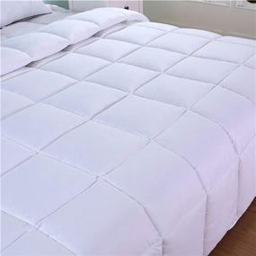 img 3 attached to 🛌 Одеяло GrayEagle Bedding Co. All Season Down Alternative: Ultimate King Size (120" x 120") - 127 унций наполнителя для роскошного опыта постельного белья