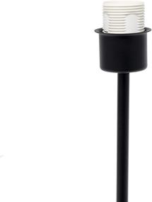 img 1 attached to 🖤 Stylish Black/White Stick Fabric Shade Table Lamp by Simple Designs LT2040-BAW