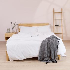 img 4 attached to ATLINIA Linen Duvet Cover Cotton