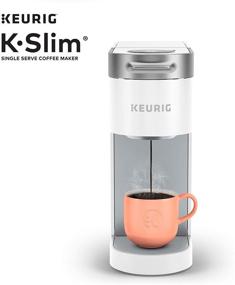 img 2 attached to Кофеварка K-Slim Single Serve от Keurig: аппарат для чашек K-Cup с объемом заваривания от 8 до 12 унций, белого цвета.