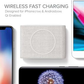 img 3 attached to 🔌 Беспроводная мини-зарядка iOttie iON Wireless Mini Fast Charging Pad для iPhone Xs Max R 8 Plus Samsung Galaxy S10 E S9 S8 Plus Edge Note 9 - включает кабель USB C и блок питания, айвори.