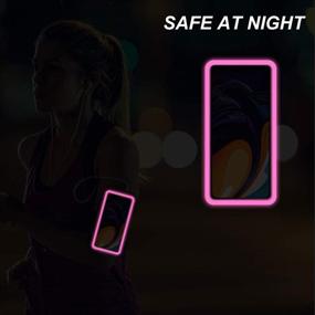 img 2 attached to Sweatproof Samsung Galaxy A60/A51/A50/A32/A30/A20/A10E/A10/A9/A9 Pro/M11/M21/M31 Running Armband: Pink Exercise Bag for Ultimate Convenience