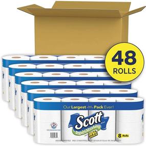 img 3 attached to 🚽 Scott Rapid-Dissolving Toilet Paper: 48 Double Rolls (6 Packs of 8), 96 Regular Rolls, 231 Sheets Per Roll - Ideal for RVs & Boats