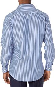 img 3 attached to BUTTONED Fitted Spread Collar Non Iron Bengal Men's Clothing for Shirts
