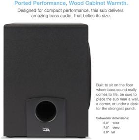 img 1 attached to Cyber Acoustics 2.1 Subwoofer Speaker System (CA-3090) Green – Powerful Audio for Music, Movies, Gaming, and Multimedia on Computer Laptops