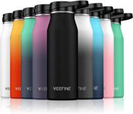 🚰 veefine wide mouth insulated water bottles - 20/32/40oz bpa-free stainless steel, dishwasher safe, reusable for sports, camping, and hiking logo