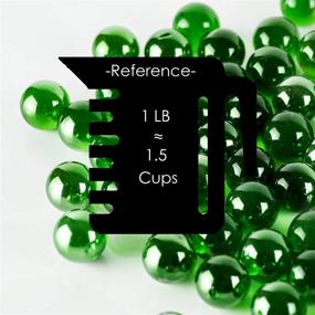 img 3 attached to 🔮 CYS EXCEL X-Large Green Glass Marble Gemstone Vase Fillers - 1LB (Approx. 20 PCS), Multiple Color Choices - Decorative Aquarium Glass Beads, Mosaic Glass Gem Pebbles, Floral Supplies
