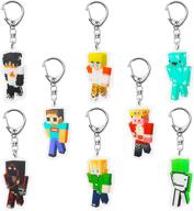 technoblade accessories character collectible keychain logo