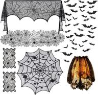 🕸️ spook up your halloween décor: spiderweb tablecloth for a haunted fireplace логотип