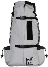 img 1 attached to 🐶 K9 Sport Sack: Large Adjustable Dog Carrier Backpack - Air | Charcoal Grey