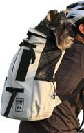 🐶 k9 sport sack: large adjustable dog carrier backpack - air | charcoal grey logo