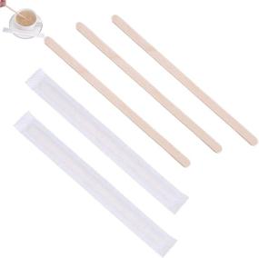 img 4 attached to Disposable Birchwood Accessory Beverages Stirrers