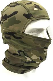 img 3 attached to 🎭 H World Shopping Tactical Outdoor Camo Hood Ninja Balaclavas - Full Face Head Mask in 4 Colors: Versatile Mask for Ultimate Outdoor Protection