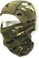 🎭 h world shopping tactical outdoor camo hood ninja balaclavas - full face head mask in 4 colors: versatile mask for ultimate outdoor protection logo
