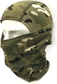 img 4 attached to 🎭 H World Shopping Tactical Outdoor Camo Hood Ninja Balaclavas - Full Face Head Mask in 4 Colors: Versatile Mask for Ultimate Outdoor Protection