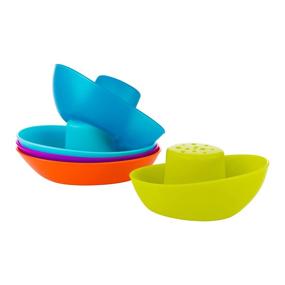 img 3 attached to Pack of 5 Multicolor Boon Stacking Boats Bath Toys