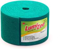 🧽 economy size heavy duty scrub sponge roll - 19ft green scouring pad, ideal for tough stains and cleaning pans, dishes, stoves, cars, bathroom, sinks, industrial, home use logo