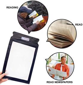 img 2 attached to 🔍 3X Magnifying Glass A4 Full Page Magnifier Sheet - Oversized Reading Magnifier for Small Prints, Books, Newspapers, Maps - Handheld Sewing & Knitting Tool