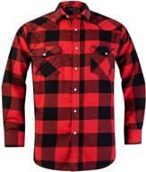 classy comfort: buttons flannel shirts with regular sleeves logo