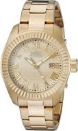 👼 invicta women's 20316 angel gold-tone stainless steel wristwatch, 18k gold-plated stainless steel logo