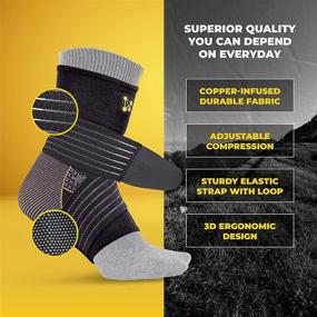 img 1 attached to 🦶 Adjustable Compression Ankle Support by CopperJoint