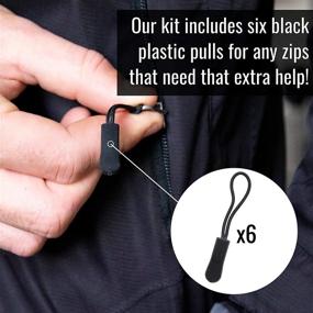 img 1 attached to 🔧 197pcs Zipper Repair Kit with Replacement Zippers and Slider Set - Ideal for Fixing Luggage, Coats, Jeans, Jackets, Tents - On-The-Go Zipper Repair with Pliers