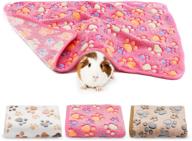 🐹 bwogue guinea pig blanket 3-pack: soft and warm fleece pet blankets for hamster, guinea pig, rabbit, dog, cat, chinchilla, hedgehog – sleep mat pad cover flannel throw logo