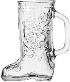 img 1 attached to 🤠 Quirky and Practical: Anchor Hocking Glass Cowboy Boot Mug