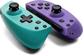 img 3 attached to 🎮 Nintendo Joy-Con Replacement Controllers - FUNLAB Switch Joycon Pair with Grip, Turbo/Vibration/Motion Functions, Macro Button (Turquoise/Purple)