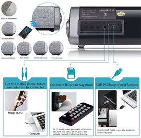 img 1 attached to 🔊 Топроад саундбар - блутус колонка с встроенным микрофоном, пультом дистанционного управления - идеально подходит для ТВ, ПК, телефонов, планшетов - проводное и беспроводное