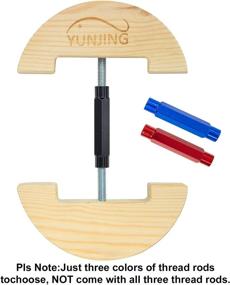 img 3 attached to 🧢 YUNJING Hat Stretcher - Wooden Adjustable Buckle for All Caps | One Size Fits All (6-1/2 to 9-1/2) | Heavy Duty & Easy to Use