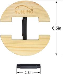 img 1 attached to 🧢 YUNJING Hat Stretcher - Wooden Adjustable Buckle for All Caps | One Size Fits All (6-1/2 to 9-1/2) | Heavy Duty & Easy to Use