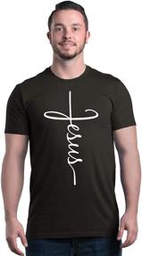 img 3 attached to 🙏 Men's Shop4Ever Jesus Cross T Shirt: Stylish Large Clothing for Jesus Enthusiasts