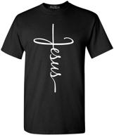🙏 men's shop4ever jesus cross t shirt: stylish large clothing for jesus enthusiasts logo