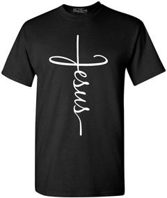 img 4 attached to 🙏 Men's Shop4Ever Jesus Cross T Shirt: Stylish Large Clothing for Jesus Enthusiasts