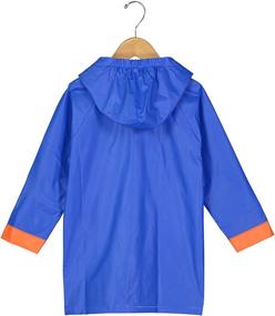 img 3 attached to 🌧️ Adorable Puddle Play Rain Slickers - Fun Hooded Outwear for Toddler and Little Kids