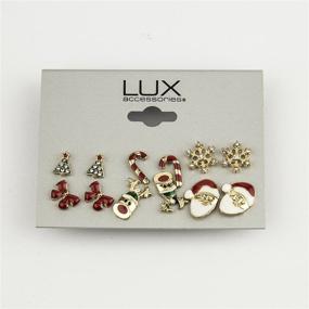 img 2 attached to 🎄 Stunning Holiday-inspired Jewelry for Girls: Lux Accessories Christmas Novelty Collection