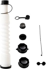 img 1 attached to BALSOM Gas Can Replacement Spout Kit – Flexible Pour Nozzle with Gasket, Stopper Caps, Collar Caps, and Stripe Cap – Spout Kit for Water Jugs & Old Cans