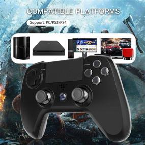 img 1 attached to GEEMEE PS4 Controller: Wireless Bluetooth Gamepad for Playstation 4 - Dual Vibration, Gyroscopes, and Touch Panel - Compatible with PS4/PS4 Slim/Pro/PS3