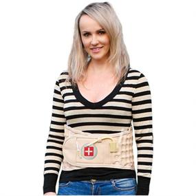 img 2 attached to 🔀 Lumbar Support Decompression Belt for Lower Back Pain Relief - Back Traction Device for Women & Men, One Size Fits 29-49 Waist