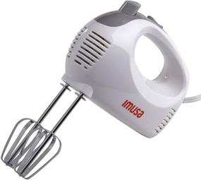 img 4 attached to IMUSA USA Hand Mixer with Case 🔌 5-Speed, White: Efficient Mixing Power in a Convenient Package