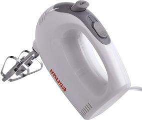 img 3 attached to IMUSA USA Hand Mixer with Case 🔌 5-Speed, White: Efficient Mixing Power in a Convenient Package