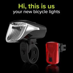 img 3 attached to 🚴 VELMIA Bike Lights Set - Rechargeable & Ultra Bright LED Bicycle Light Front and Back - Long-lasting up to 8.5h - with 3 Light Mode Options