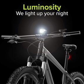 img 2 attached to 🚴 VELMIA Bike Lights Set - Rechargeable & Ultra Bright LED Bicycle Light Front and Back - Long-lasting up to 8.5h - with 3 Light Mode Options