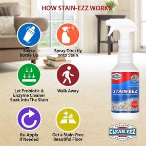 img 2 attached to Clean-eez Stain-eez: Advanced Carpet Cleaner Spray with Pro-Biotics & Enzyme Technology for Effective Removal of New & Old Stains & Odors. Top-rated Pet Carpet Cleaner.